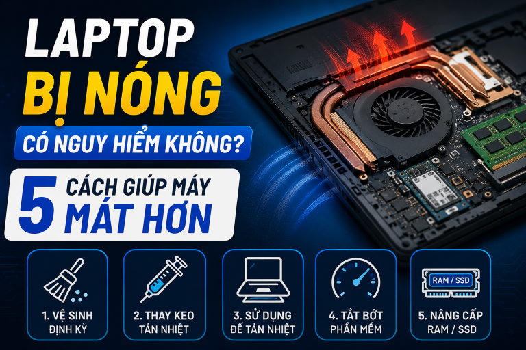 Laptop Quá Nóng? Đây Là 5 Cách Giúp Máy Mát Hơn Ngay Lập Tức
